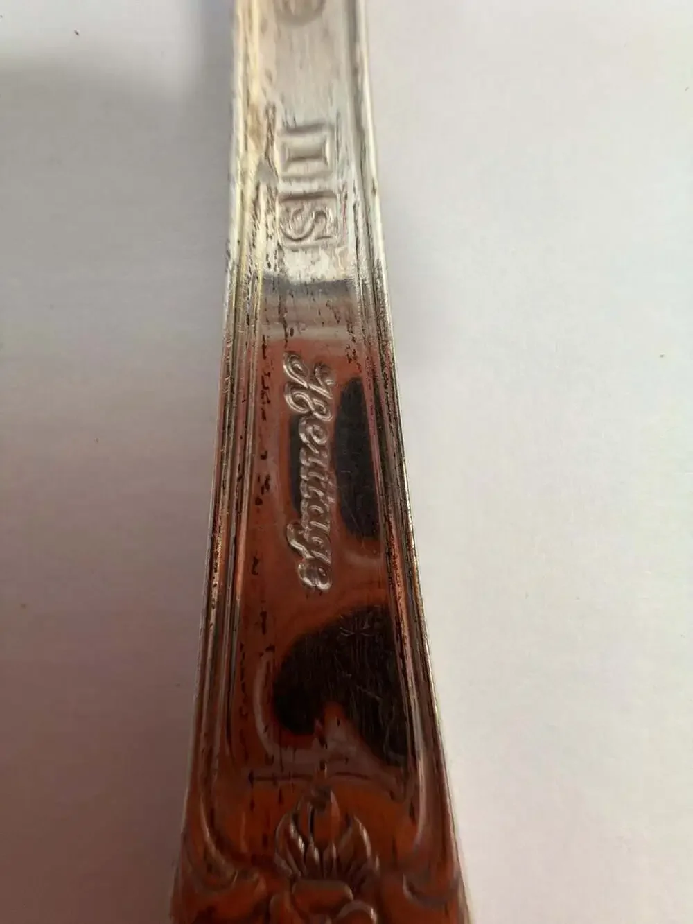 1847 Rogers Bros Heritage Silverplate Serving‎ Spoon and Fork Set